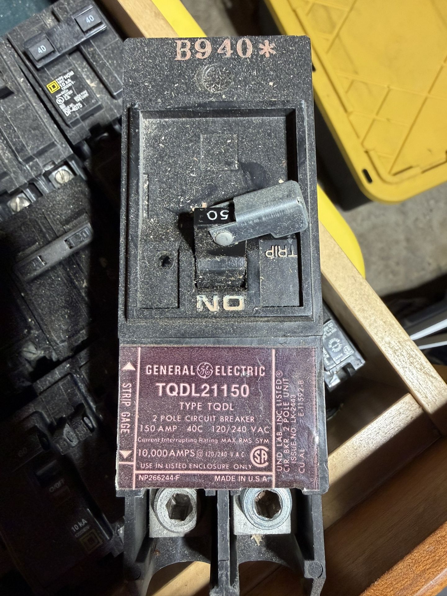 BREAKER GE General Electric TQDL21150 150A amp 240V