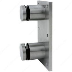 2" Glass Standoff fitting with mountain plate stainless