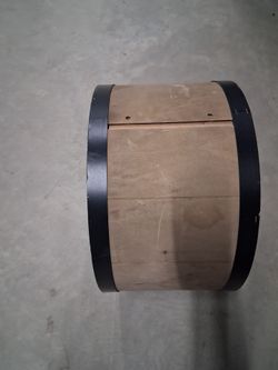 Drum Shell with Black Hoops