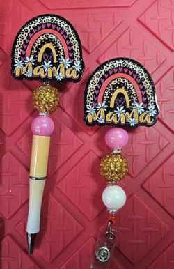 Pen & Badge Reel Set