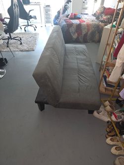 Small Gray Loveseat $100