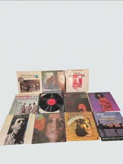Lot of 11 Vintage Vinyl LP Records - Soul Jazz Pop Soundtracks Impressions...