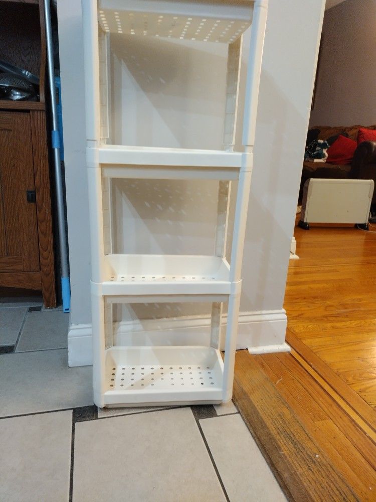 4 Tier Plastic Rack Great For Storage Items 9×14