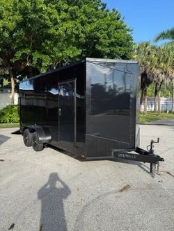 Hook & Line 7 x 16 Enclosed Trailer 7k