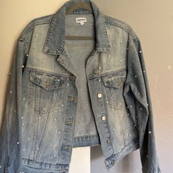 Denim Pearl Jacket
