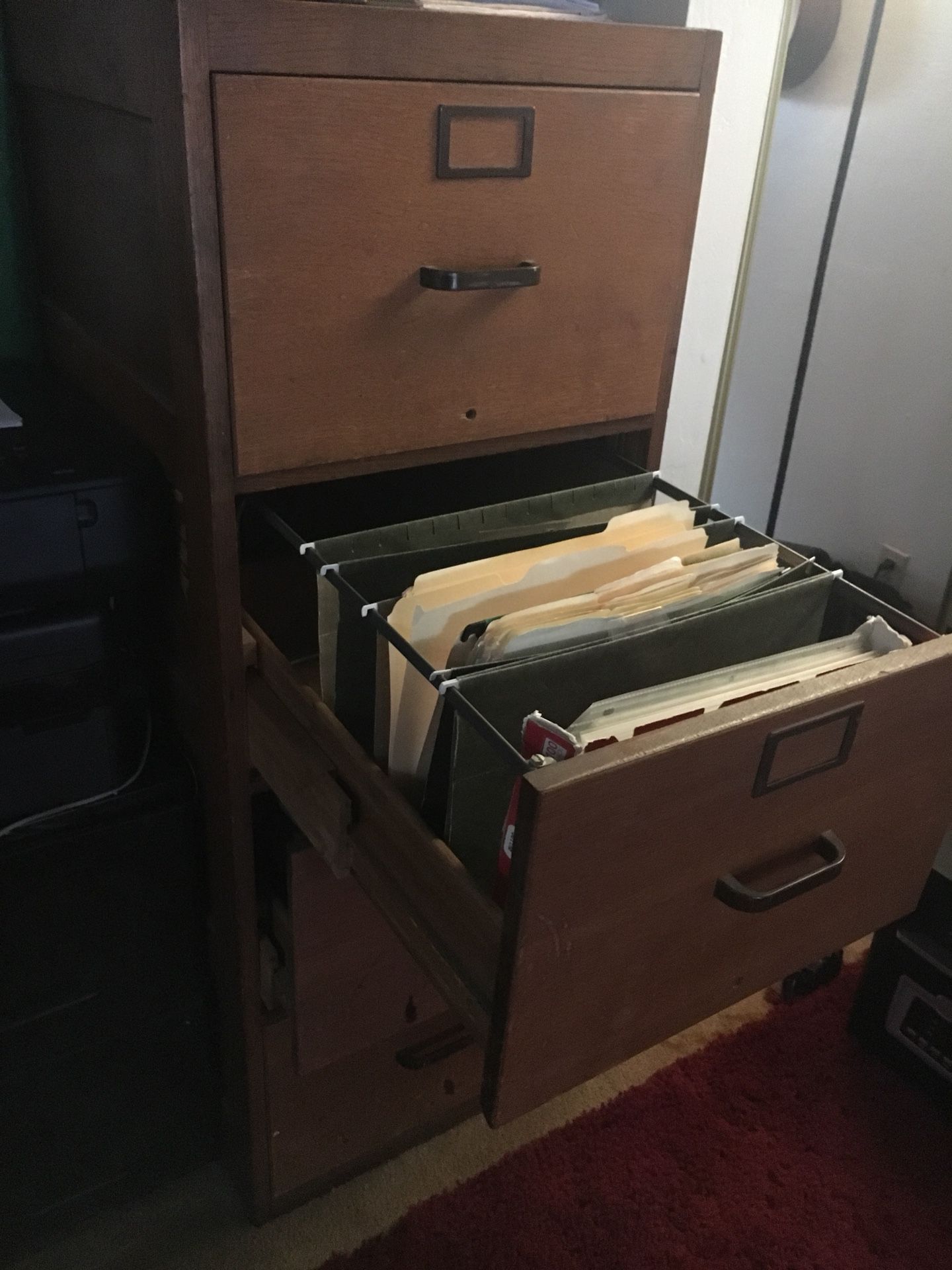 Antique filing cabinet