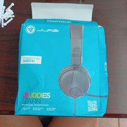 JBUDDIES LEARN ONE EAR KIDS HEADPHONE 6+. demaged Box