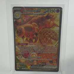 Pokémon TCG Stellar Crown Dachsbun EX 169/142 Holo English