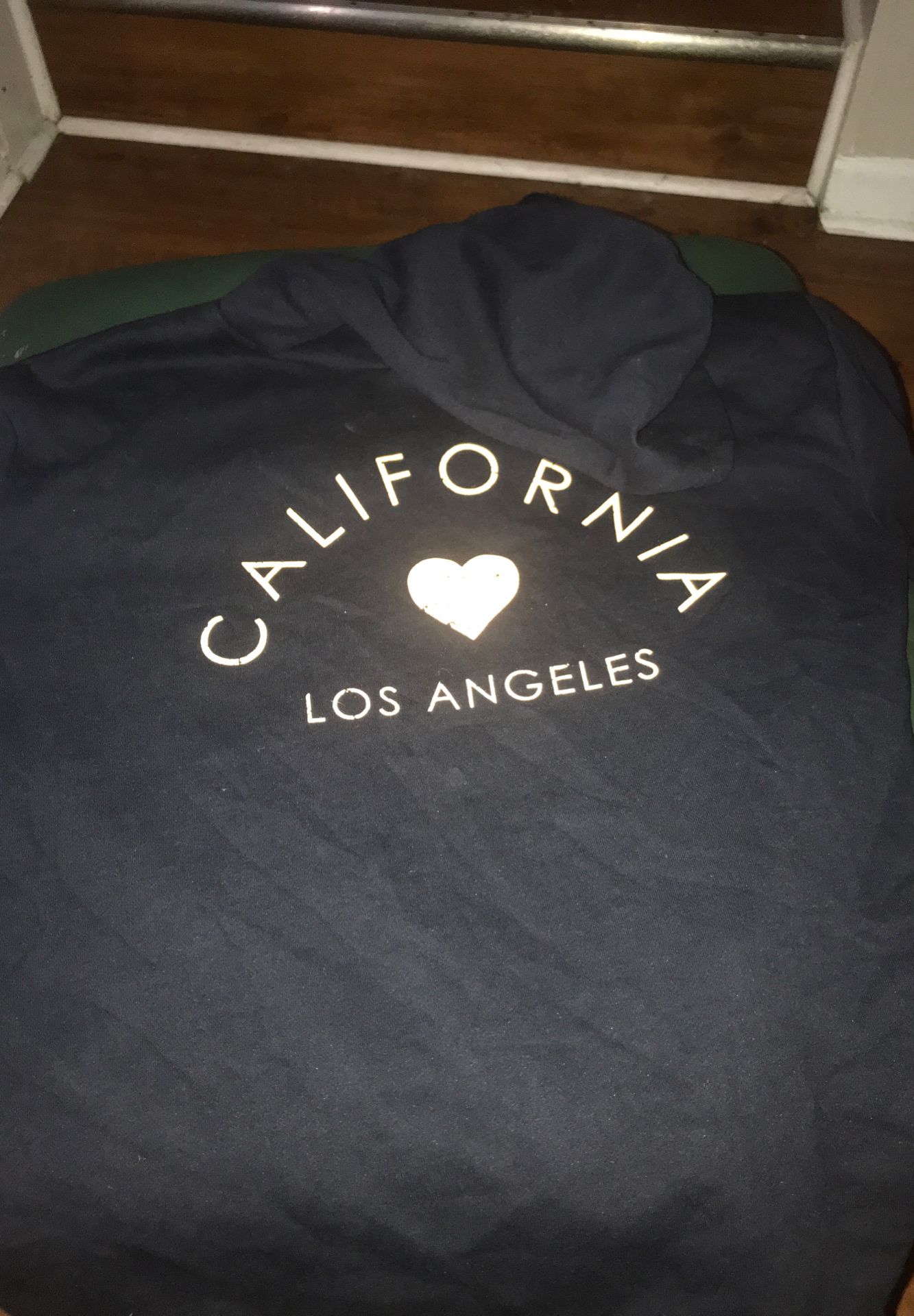 California los angles black and yellow hoodie