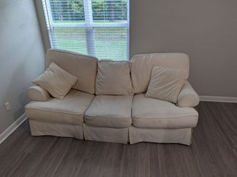 White 3-Cushion Couch