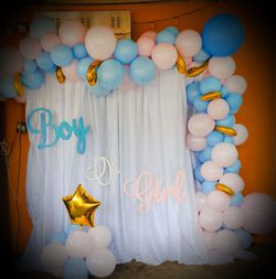 Gender reveal balloons decoration garland special