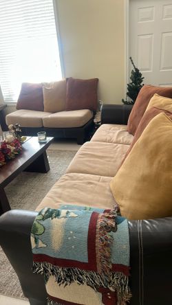 Brown Sectional Two Pieces