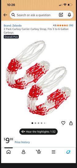Carboy Carrier Straps 4/$15