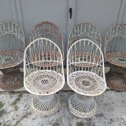 Vintage 6 Spun Fiberglass Chairs