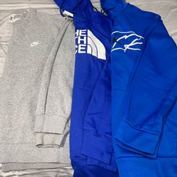 3 Sweater Bundle Nike, Northface