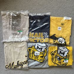 Michigan Wolverines Nike & ‘47 T-Shirts Size XL