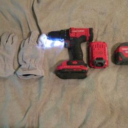 Craftsman 20v Cordless Drill With Accessories

