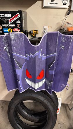Gengar car front windshield shade.