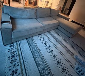 Gray Fabric Sectional Sofa with Chaise