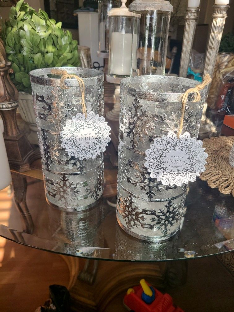 Snowflake Candle Holders