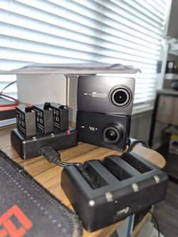 Two 4K YI action Cameras