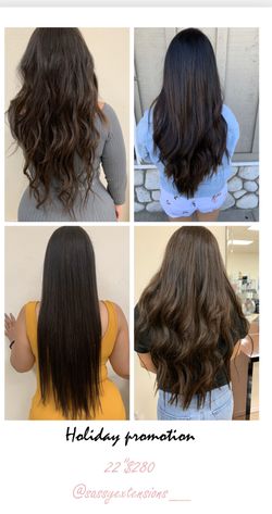 Hair extensions double weft