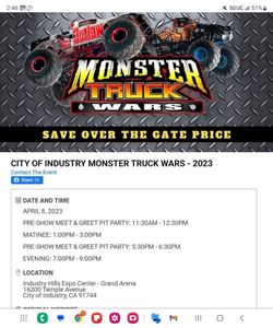 Monster Jam Tickets VIP Meet And Greet