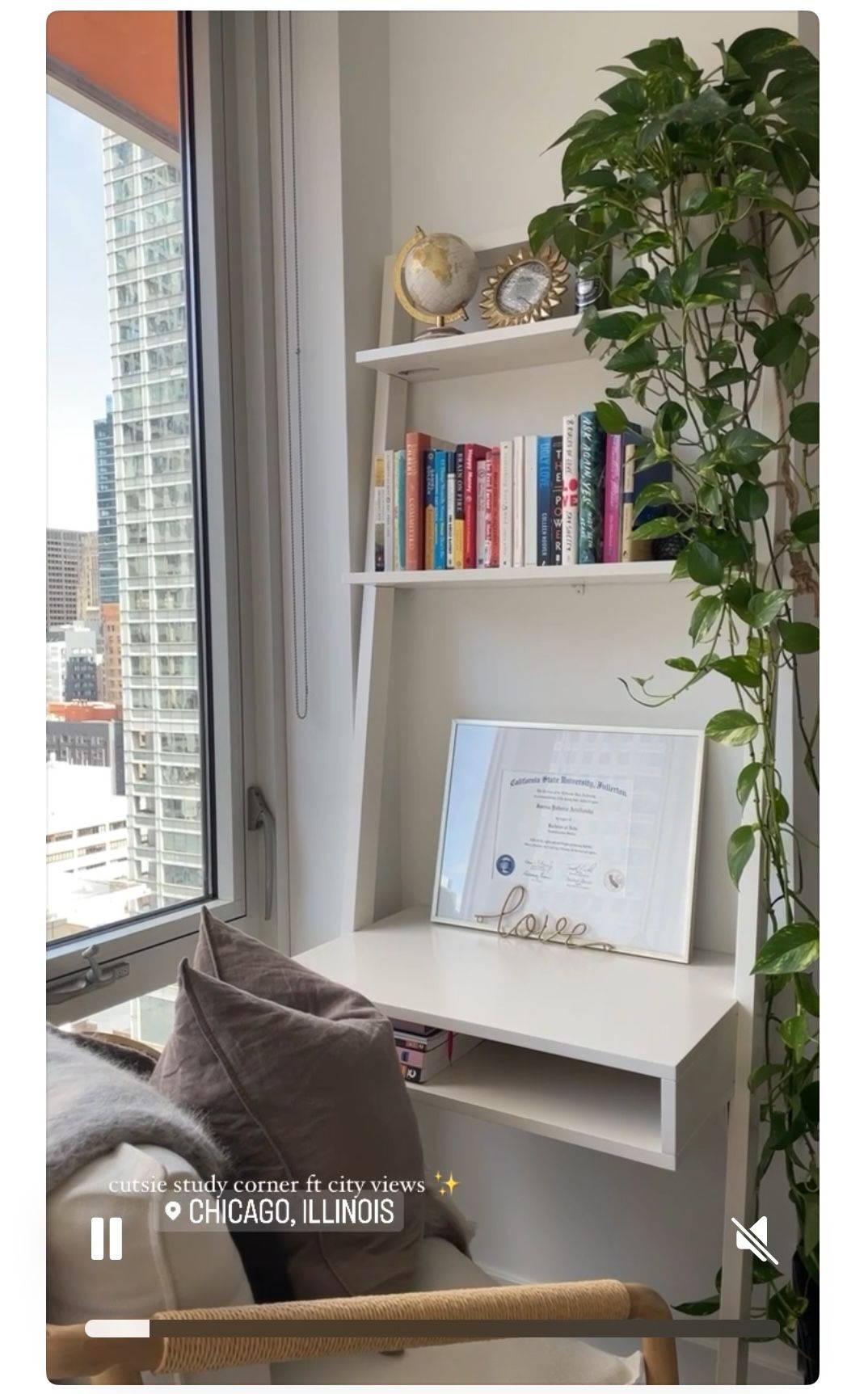 West Elm Ladder Shelf Desk