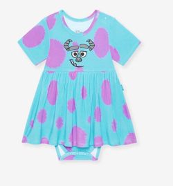Posh Peanut Disney Monsters Inc Sulley Bodysuit Dress NIP