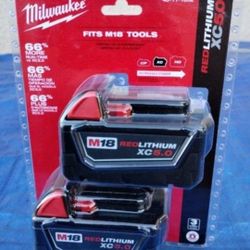 Milwaukee Batteries …brand New…$120….firm On Price…pickup Only…