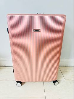 Dejuno Pink Hardcase Spinner Suitcase Luggage w/ TSA Lock Wheels Rolling Solid