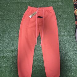 Fear Of God Essentials Sweatpants Coral Size M