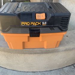 Ridgid Pro Pack 5.0 Vacuum 41/2 Gallons In Good Condition