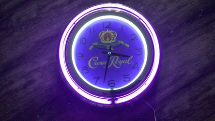 Crown royal neon bar sign man cave home decor