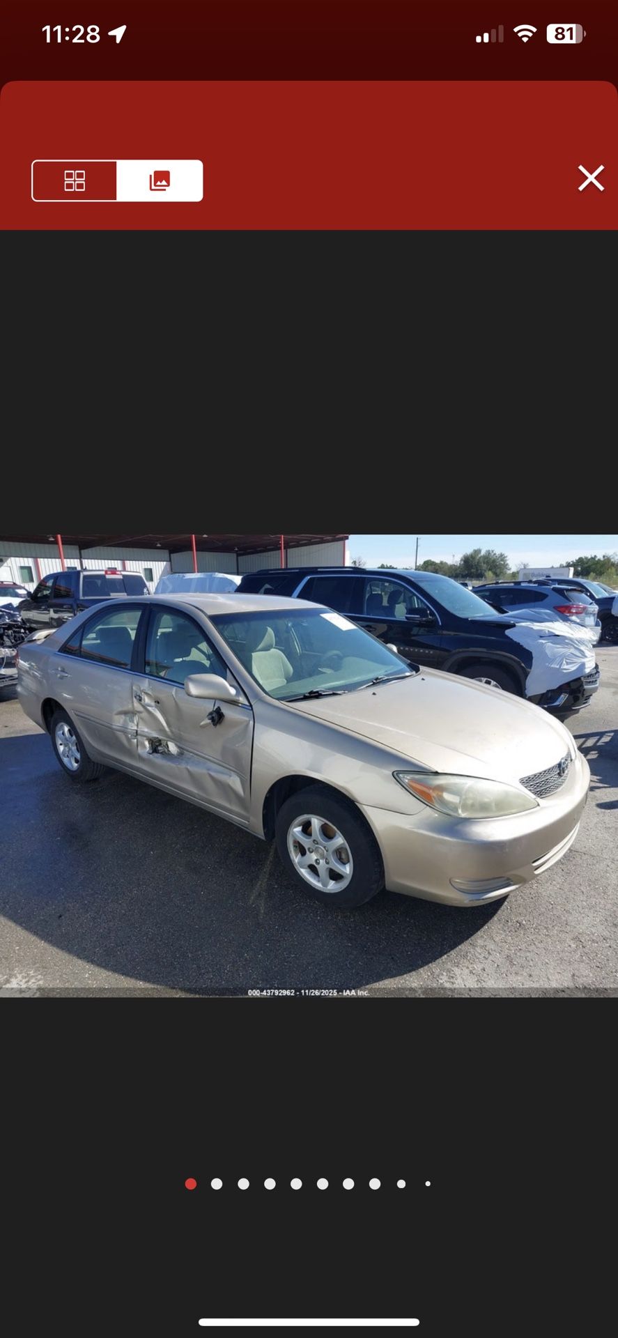 2002 Toyota Camry parts parts