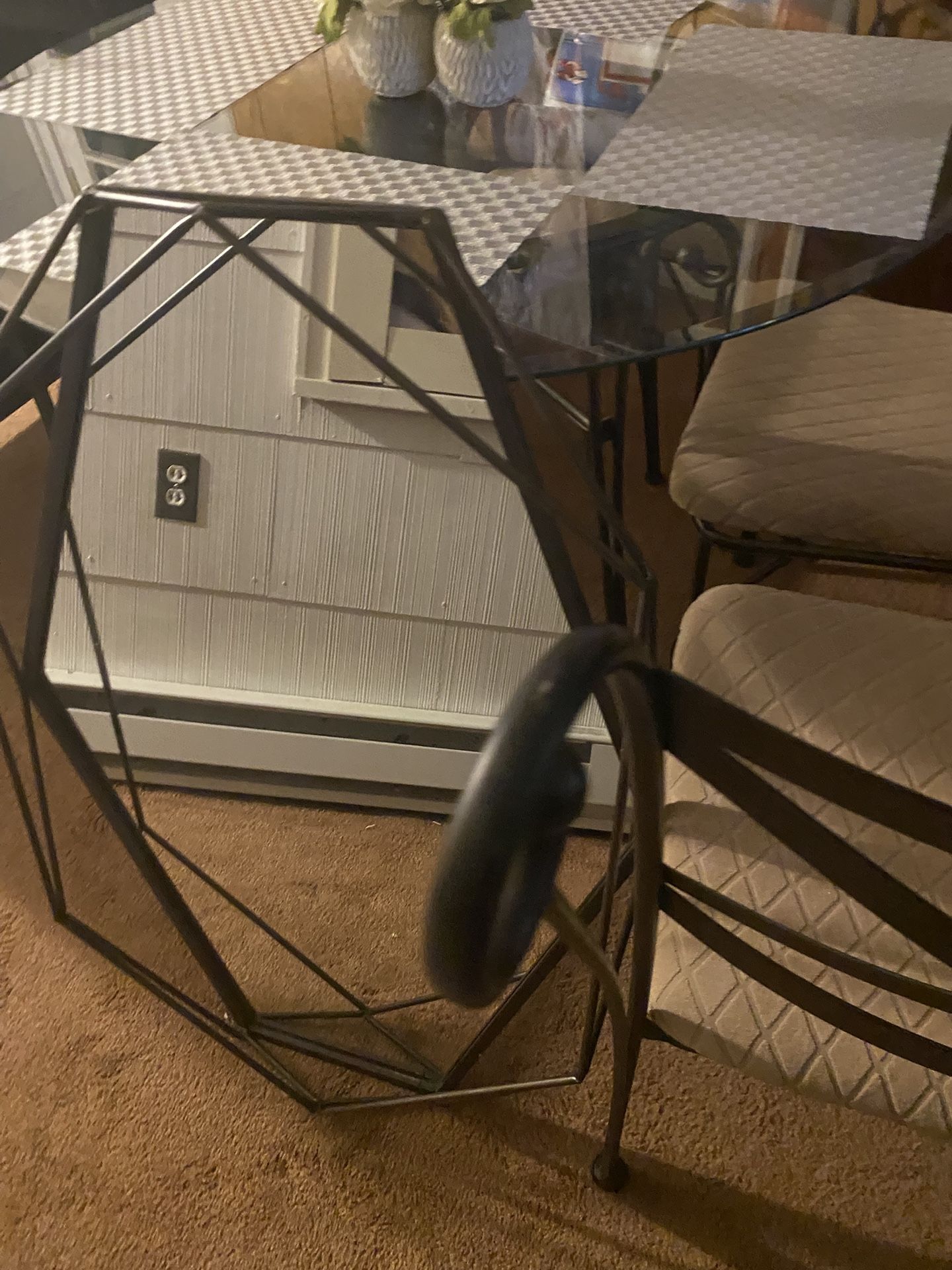 Glass Table ,mirror Set