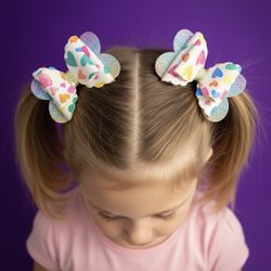 Valentine's Themed Hair Bows