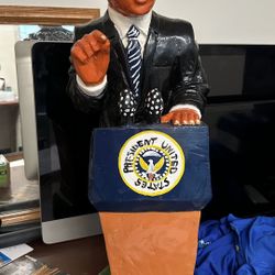 African Hand Crafted Wooden President Obama