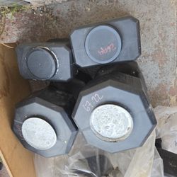 Dumbbells Made From Concrete