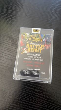 Invincible Universe Battle Beast Character Signagraph Card