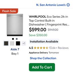 New dishwasher Whirlpool