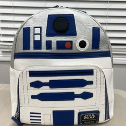 R2 D2 Large Loungefly Disneyland Star Wars 12” Tall