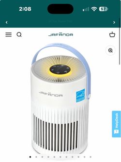 New in box Jafanda Small Air Purifier JF068, 20dB Sleep Mode, Portable Air Cleaner with Handle, 3-Stage HEPA Filtration for Dust, Pollen, Pet Fur, Smo