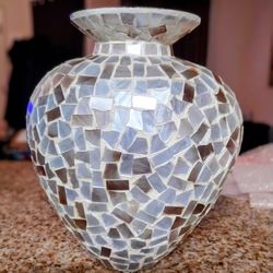 10x4 Glass Mosaic Vase