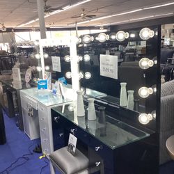  Black Vanity With LED Lights 