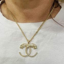 10K Yellow Gold Chain and Pendant For Wedding 8.3Gr 16 Inches Long 
