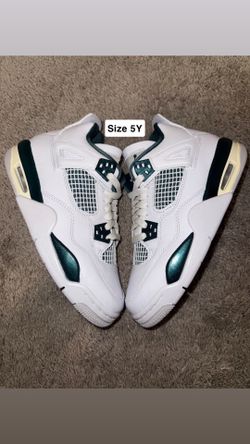 Size 5Y Jordan 4 Retro “Oxidized Green” New B-Grade