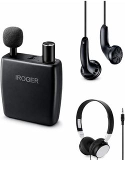 Hearing Amplifier for Seniors, Personal Sound Amplifier, Smart Auto-Gain, Directional Microphone, Rechargeable Battery, Headphones & Earbuds Included