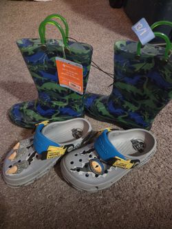 Kids Crocs and Rain boots
