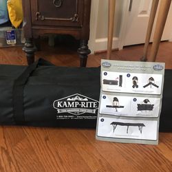 Very Nice ! Sleeping Camping Cot Beds:These So Comfortable !New ! KAMP-RITE KWIK-COT With Carry Storage Bag !!!!